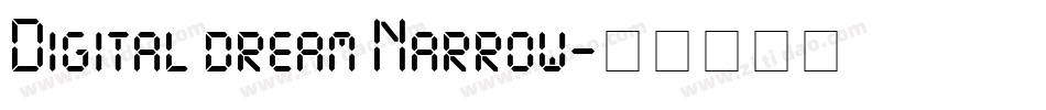 Digital dream Narrow字体转换
